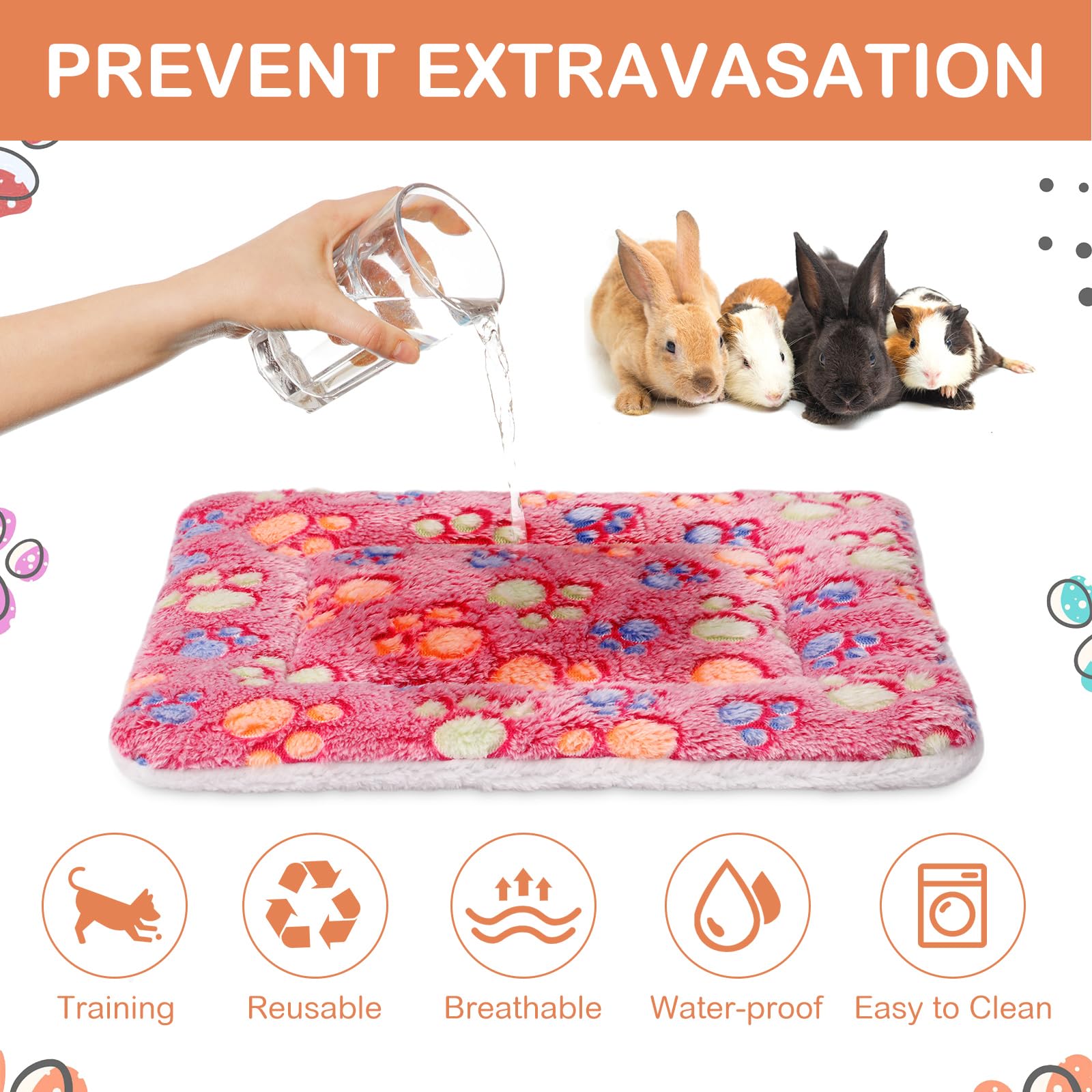 Haull almohadilla higienica reversible para conejillos, uso en jaulas y transportes.
