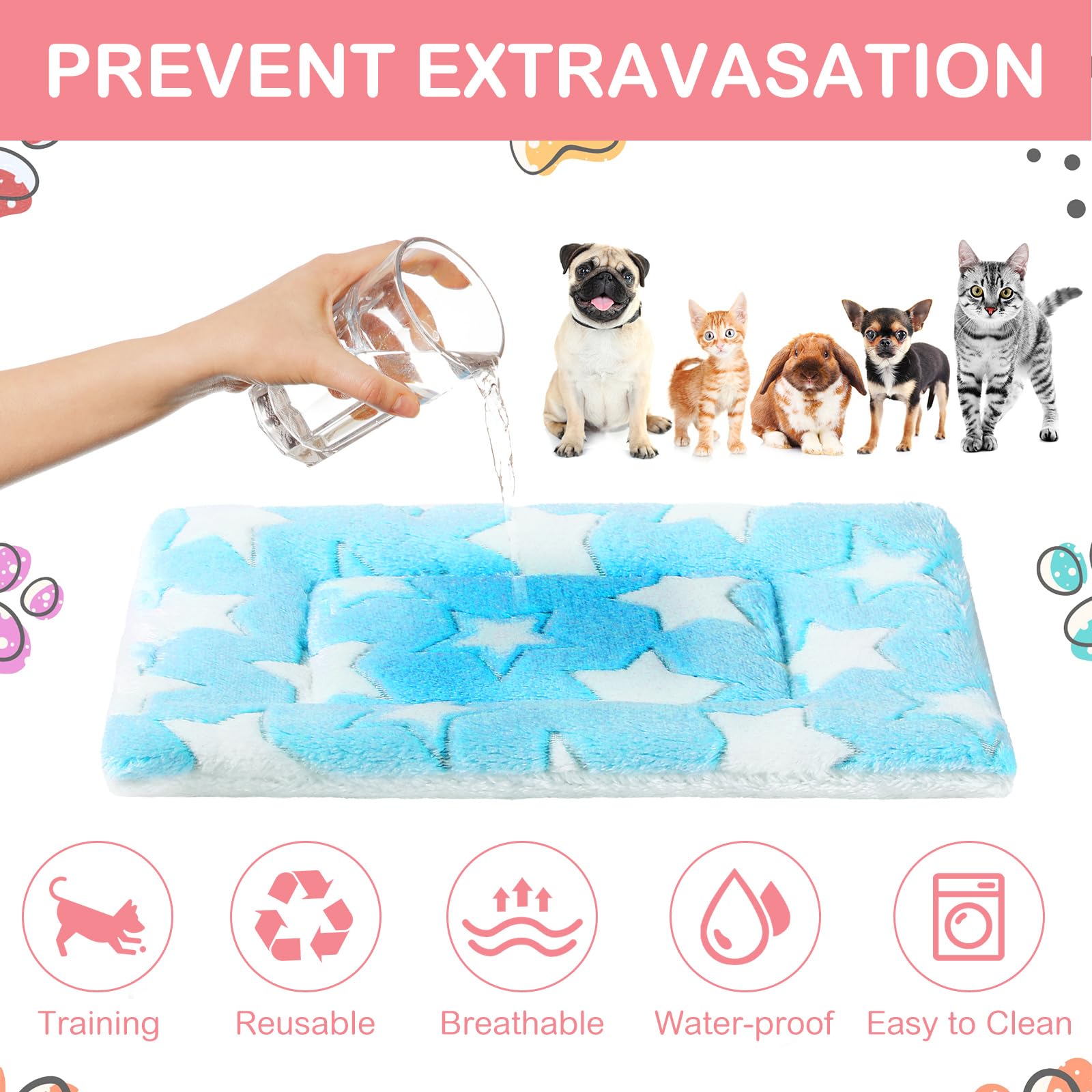 Base acolchada impermeable Haull de doble cara para mascotas pequeñas