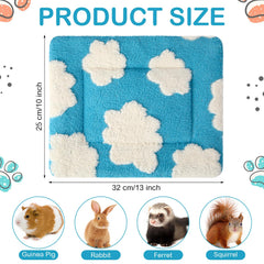 Haull cama impermeable para conejillo de indias, vista lateral, superficie suave y cálida para tu mascota.