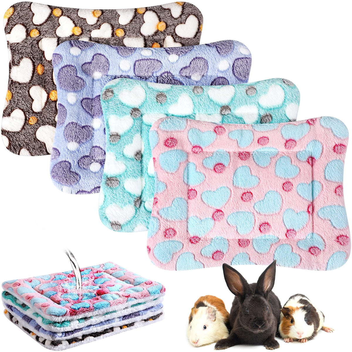 Cama impermeable Haull blanca para mascotas pequeñas, protege muebles y suelos.