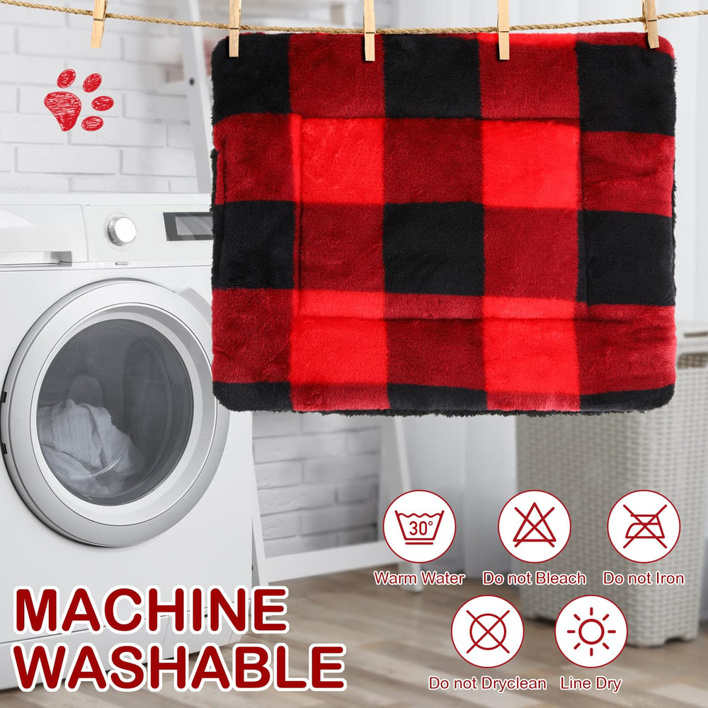 Diseño navideño plaid Haull para cobayas y conejos, ambiente festivo.