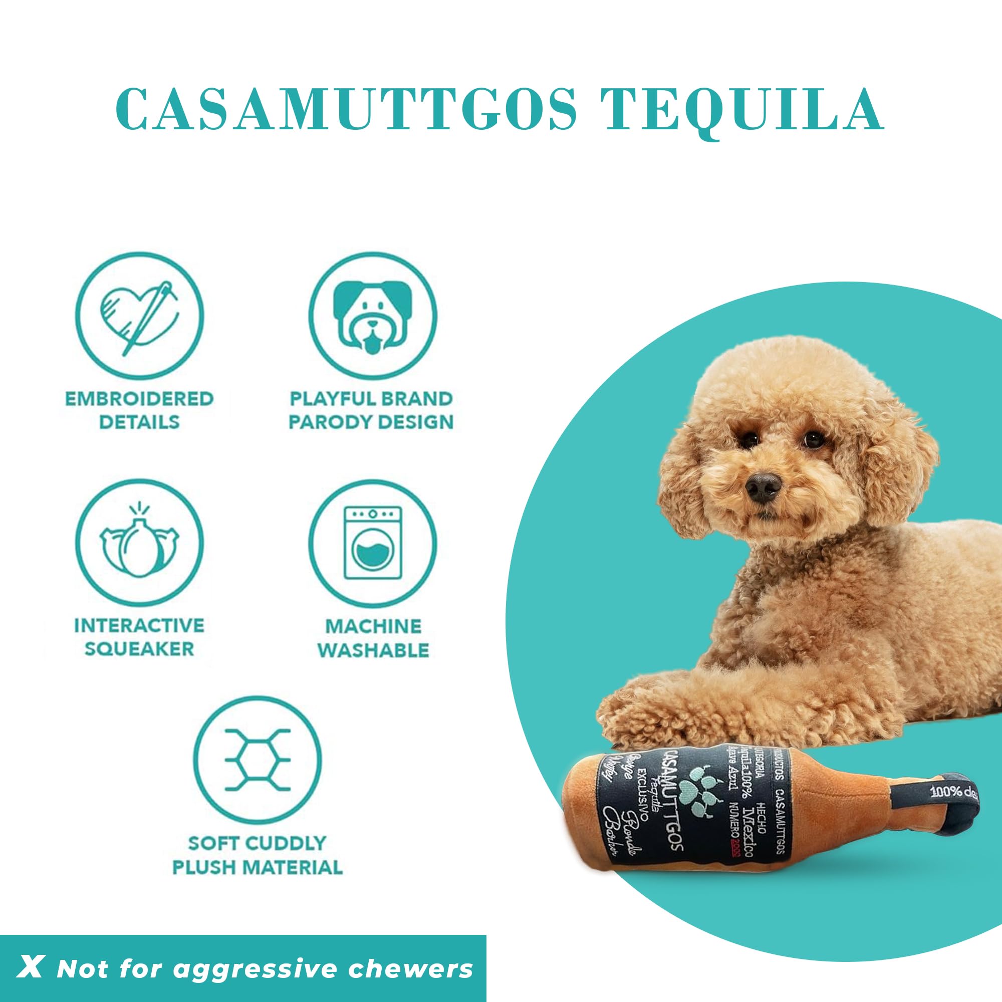 Haute Diggity Casamuttgos Tequila diseño llamativo para la diversión en el parque.