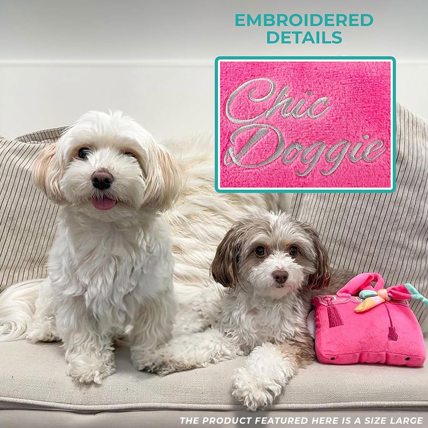 Haute Diggity Dog Barkin Bag felpa de primera calidad suave y duradera