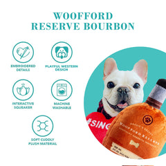 Haute Diggity Dog Bourbon Bottle sonajero oculto para estimulación