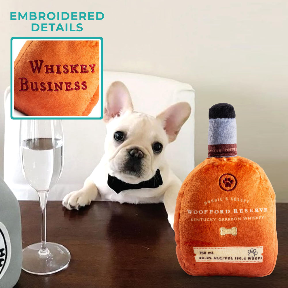 Haute Diggity Dog Bourbon Bottle textura peluche suave para mimos