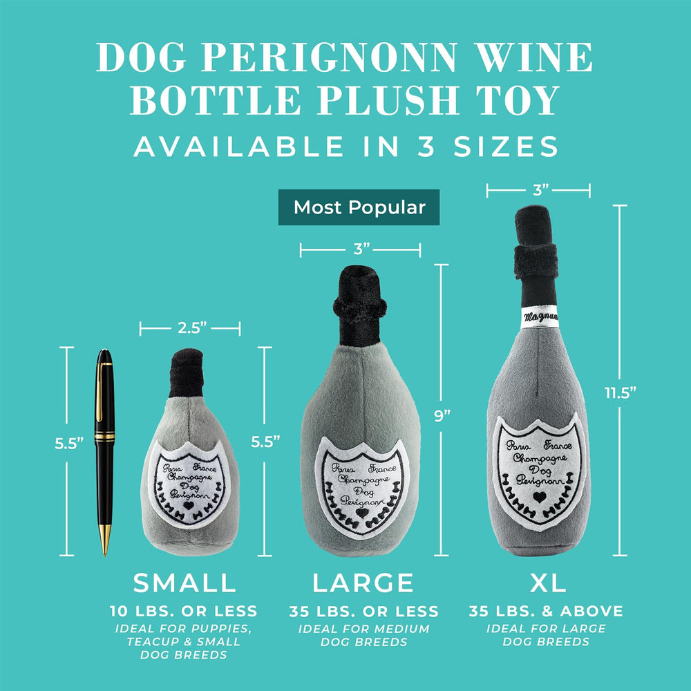 Champagne Perignonn de Haute Diggity Dog, diseño jugoso para diversión diaria.