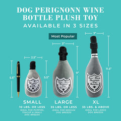 Champagne Perignonn de Haute Diggity Dog, diseño jugoso para diversión diaria.