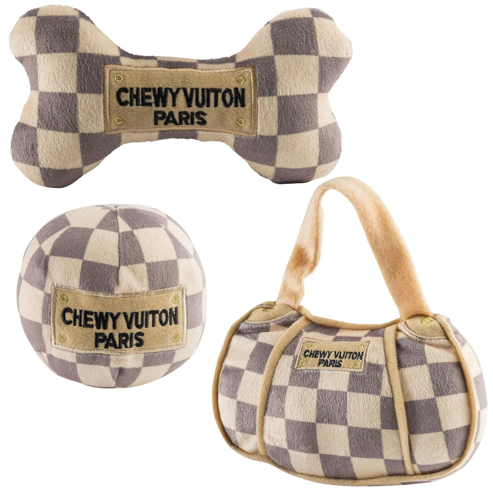 Peluche bolso Chewy Vuiton de Haute Diggity Dog para juego suave y estilo
