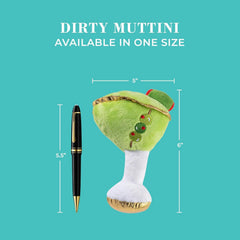 Haute Diggity Dog Cocktail Hour: paquete de tres juguetes de peluche para perros.