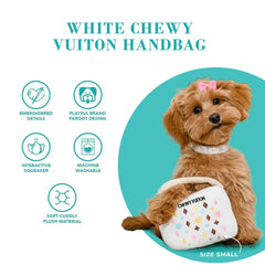 Haute Diggity Dog detalle de bordados, toque sofisticado para coleccionismo lúdico.