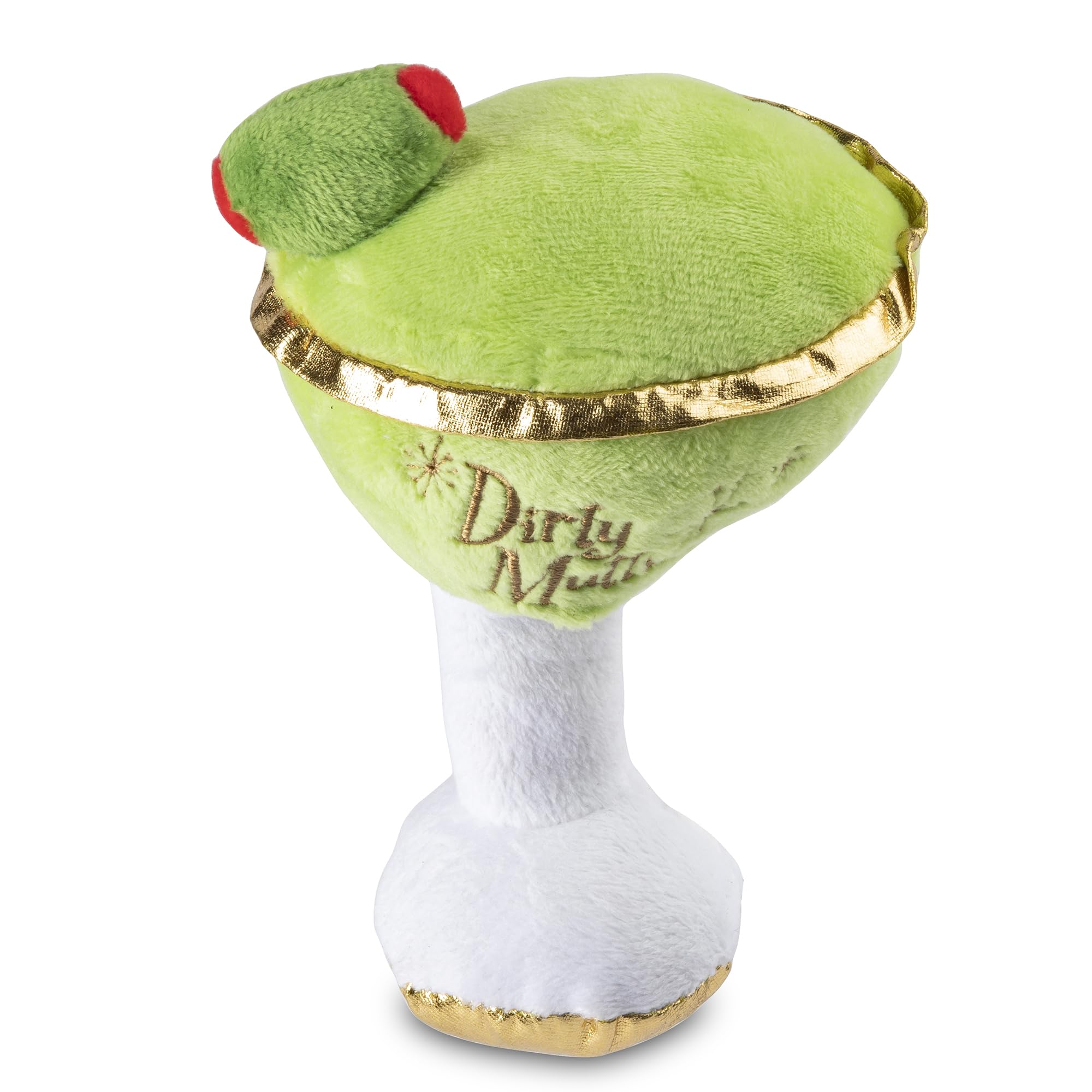 Dirty Muttini de Haute Diggity Dog, exterior verde-blanco para juego interactivo y divertido.