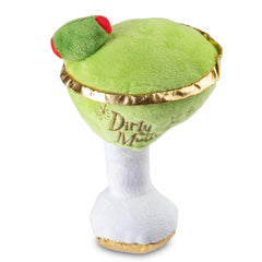 Dirty Muttini de Haute Diggity Dog, exterior verde-blanco para juego interactivo y divertido.
