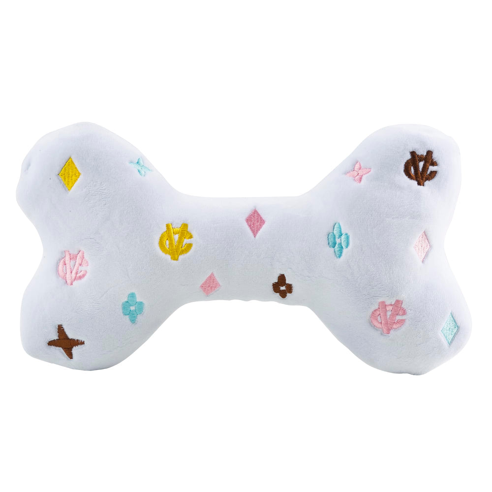 Haute Diggity Dog Peluche monograma diseño llamativo para juego interactivo
