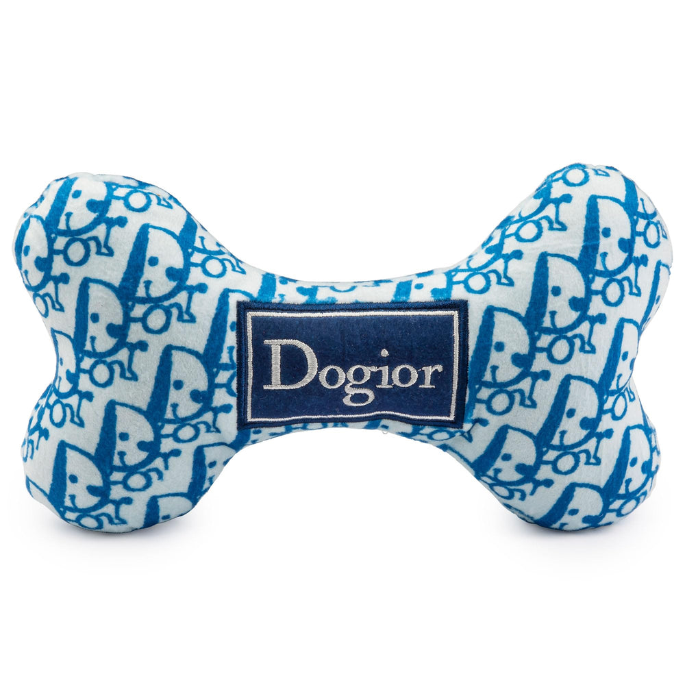 Haute Diggity Dog Dogior hueso con diseño azul para juego diario