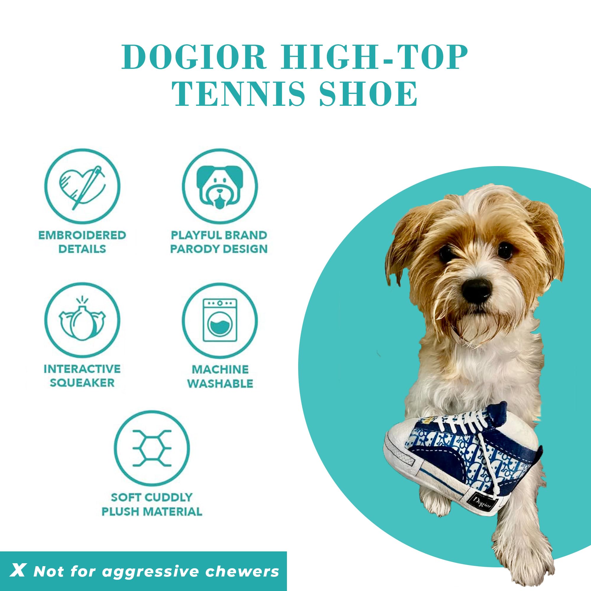 Dogior Haute Diggity Dog: material peluche suave y duradero.