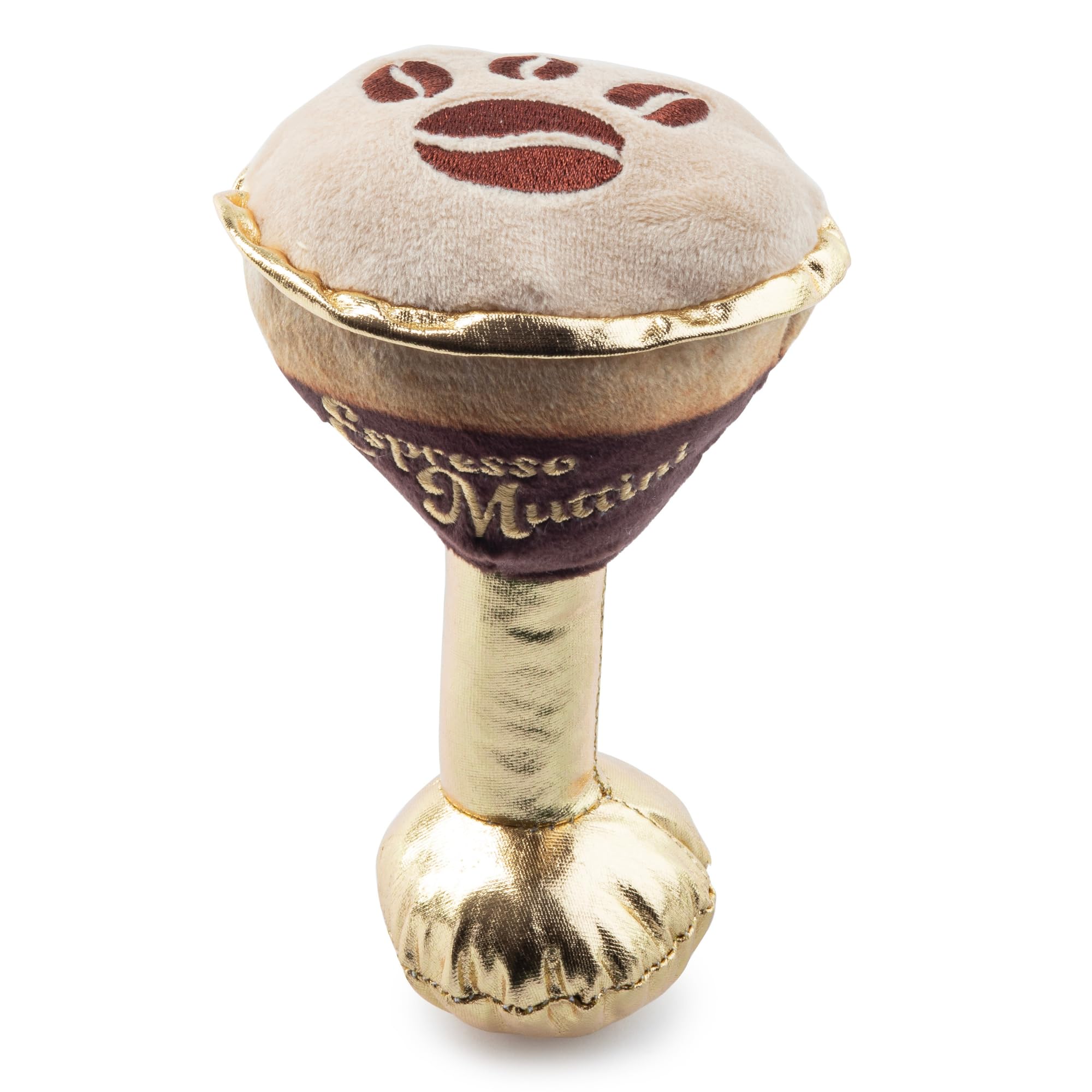 Haute Diggity Dog Espresso Muttini: juguete suave para juego diario.