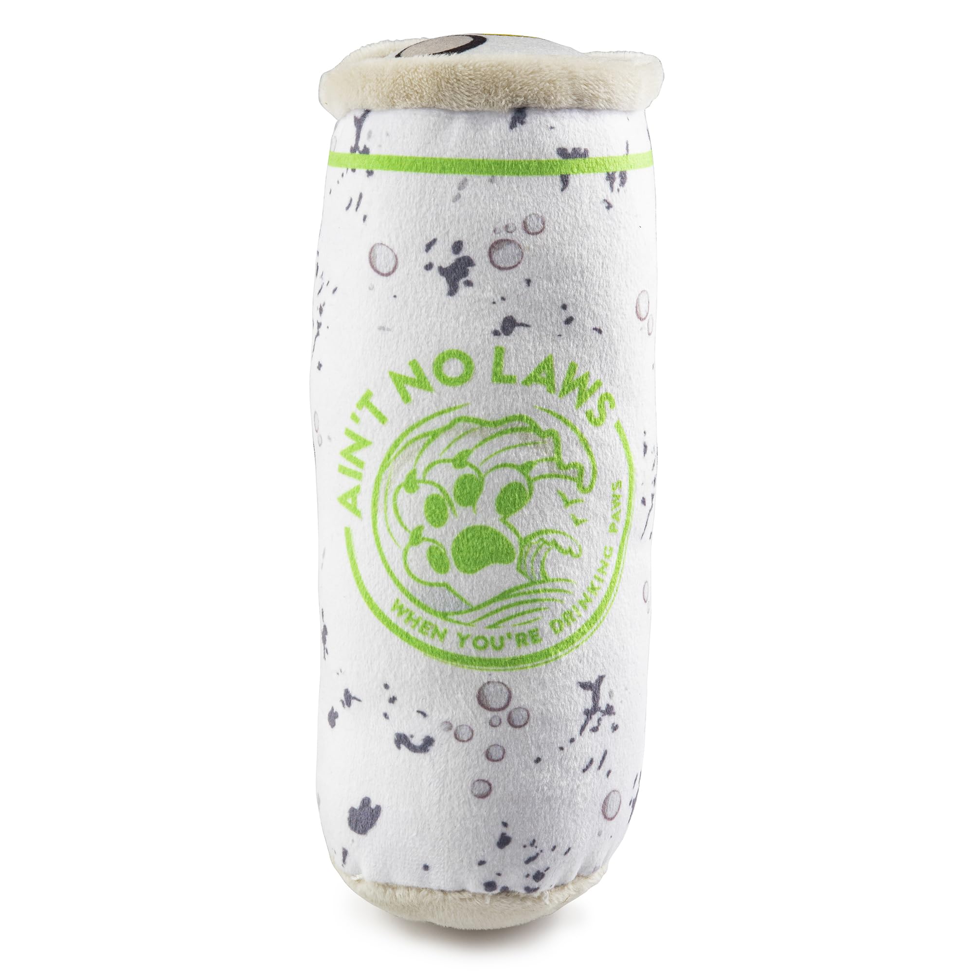 Haute Diggity Dog White Paw Lickety Lime, exterior blanco y verde para juego suave y entretenido.