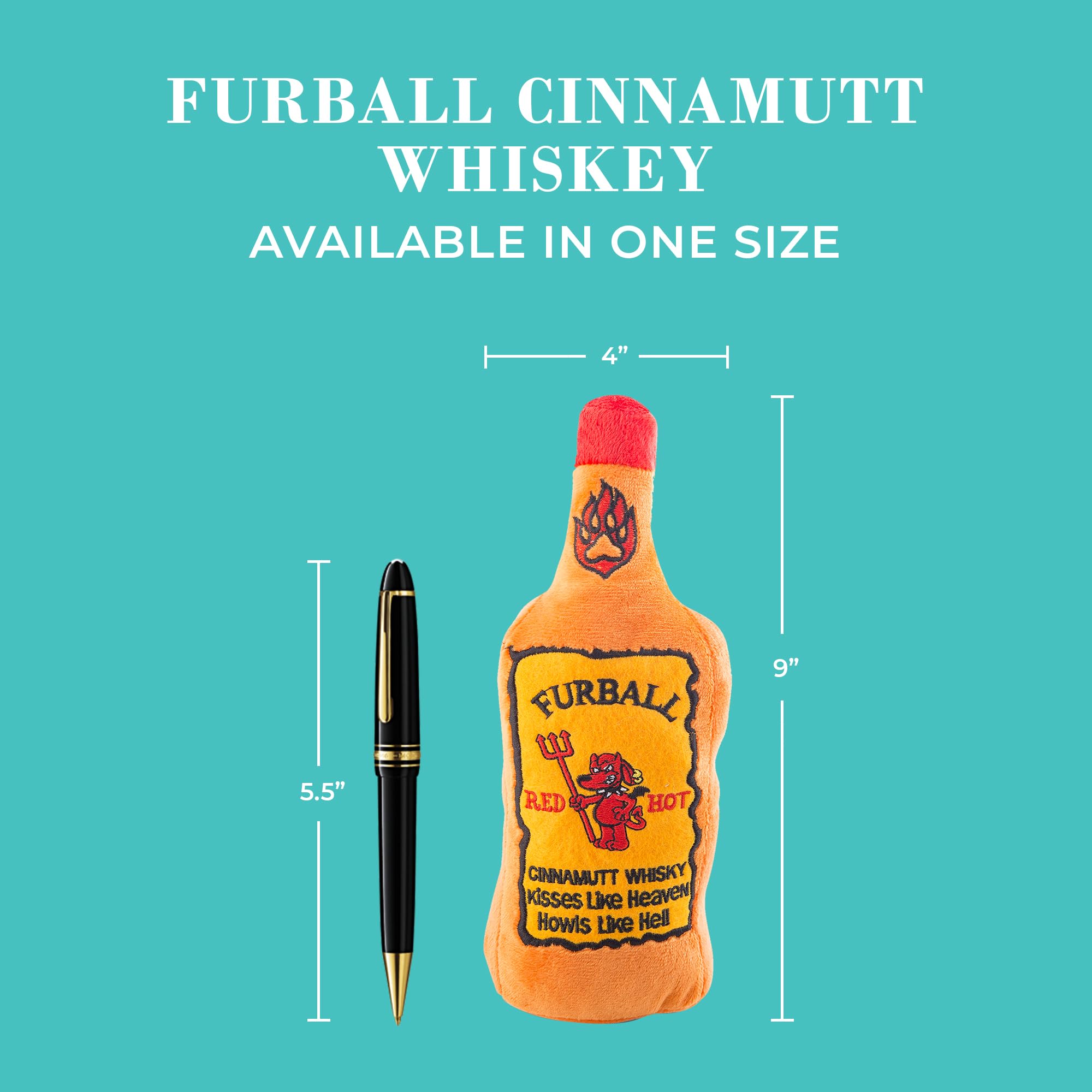 Haute Diggity Dog Furball Cinnamutt Whiskey: lavado a máquina para mantener limpio el juguete