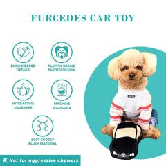 Material peluche suave y duradero de Haute Diggity Dog Furcedes para juegos prolongados