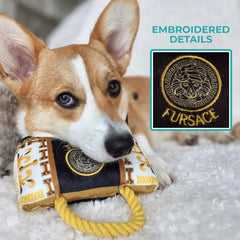 Juguete con sonido incorporado en Haute Diggity Dog Fursace, perfecto para buscar y morder.