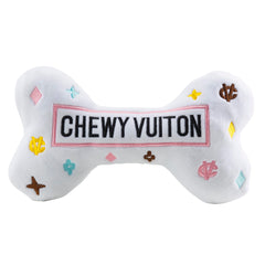 Haute Diggity Dog Hueso Blanco Chewy Vuiton XL duradero para mordidas