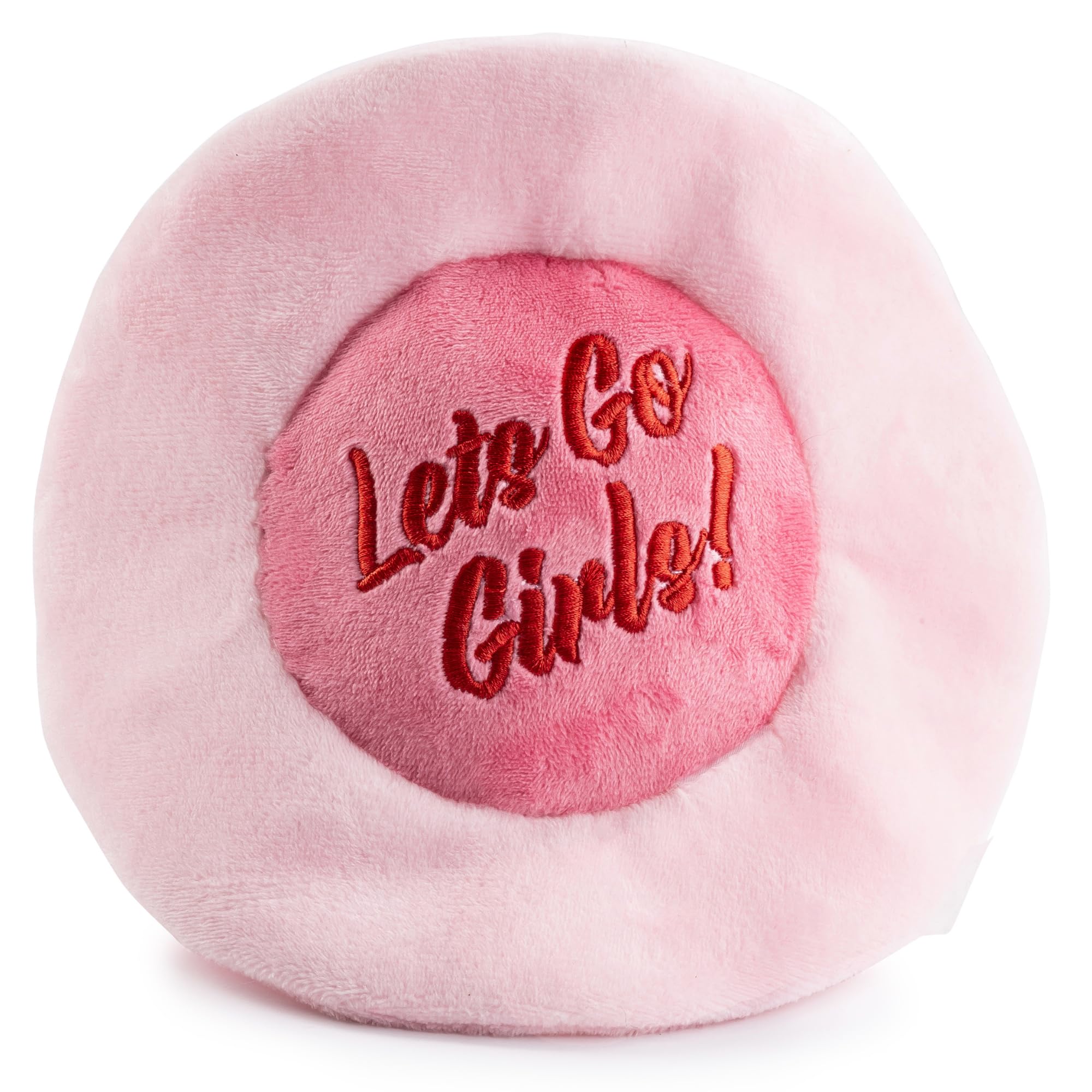Haute Diggity Dog, juguete rosa con sombrero, diseño llamativo para la diversión diaria