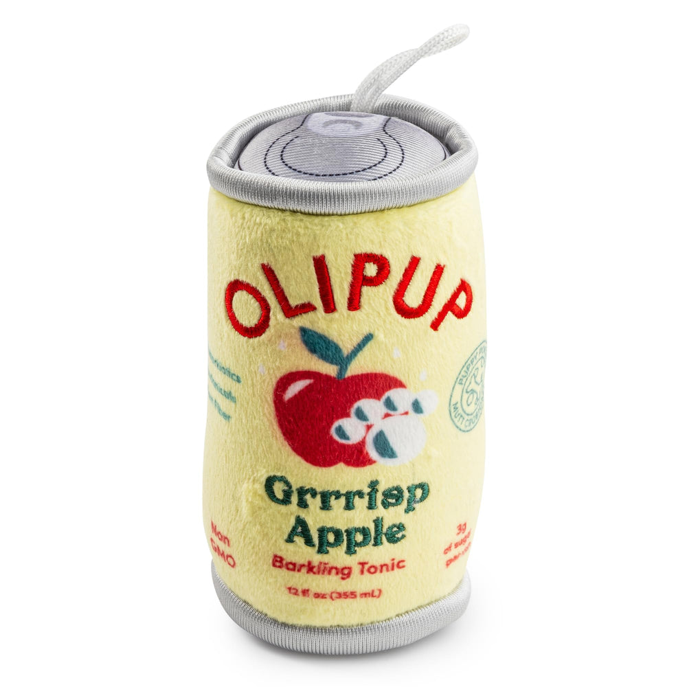Haute Diggity Dog Olipup Grrrisp manzana, juguete peluche interactivo para perros
