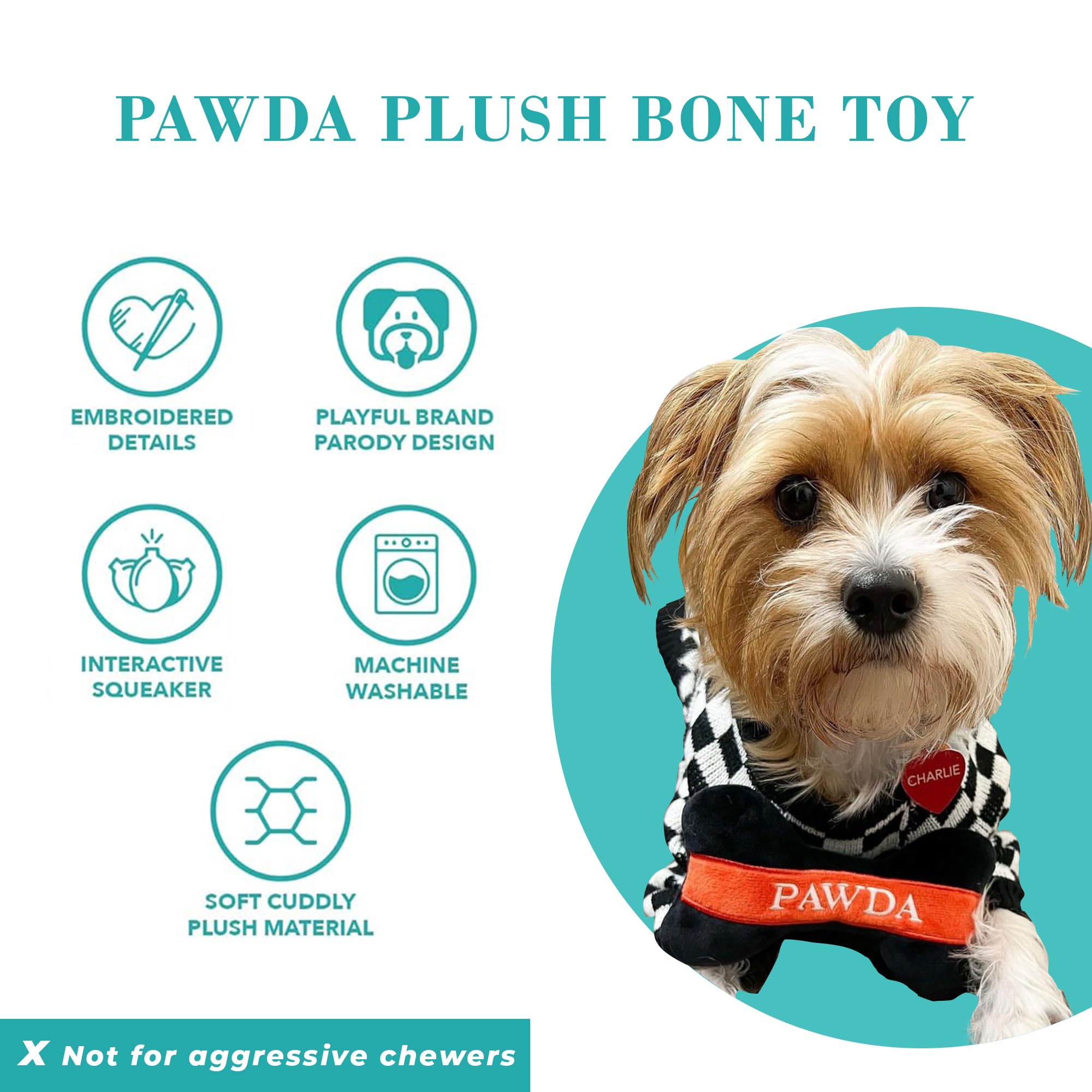 Pawda Bone lavable a máquina para limpieza rápida.
