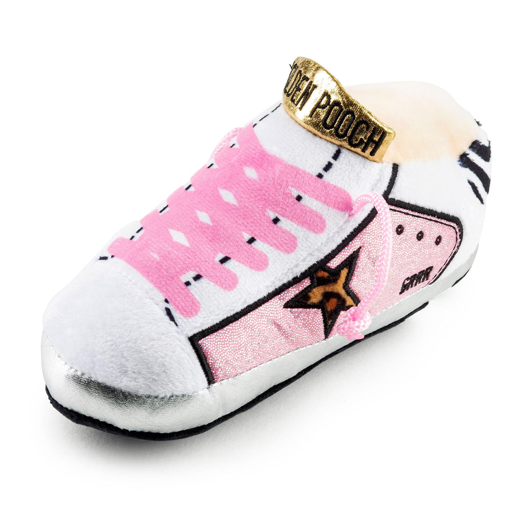 Haute Diggity Dog Pink Golden Pooch, zapatilla rosa, ideal para juego interactivo