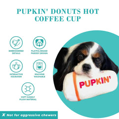 Haute Diggity Dog Pupkin Donuts: juguete con sonido integrado para mantener a tu perro activo