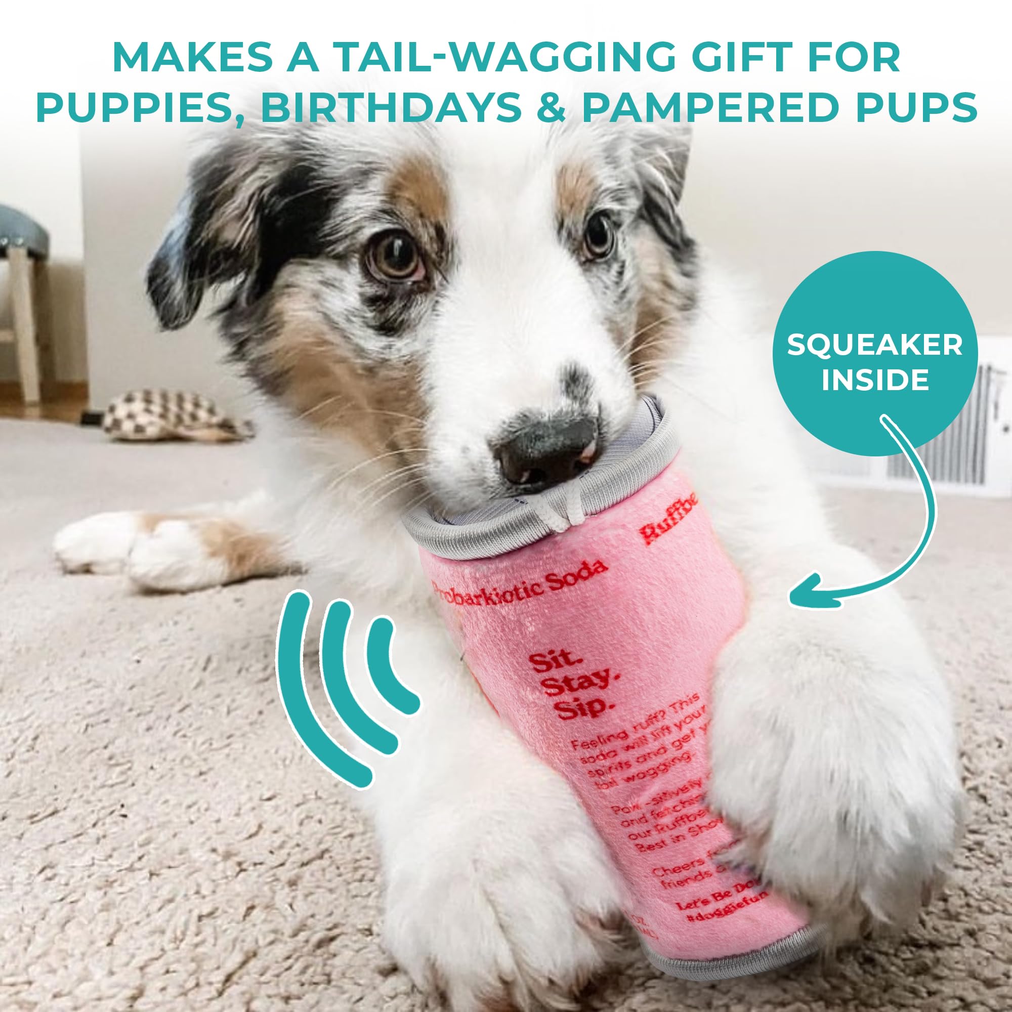 Puppi Ruffberry Rose: material duradero para sesiones de juego prolongadas y mordidas moderadas