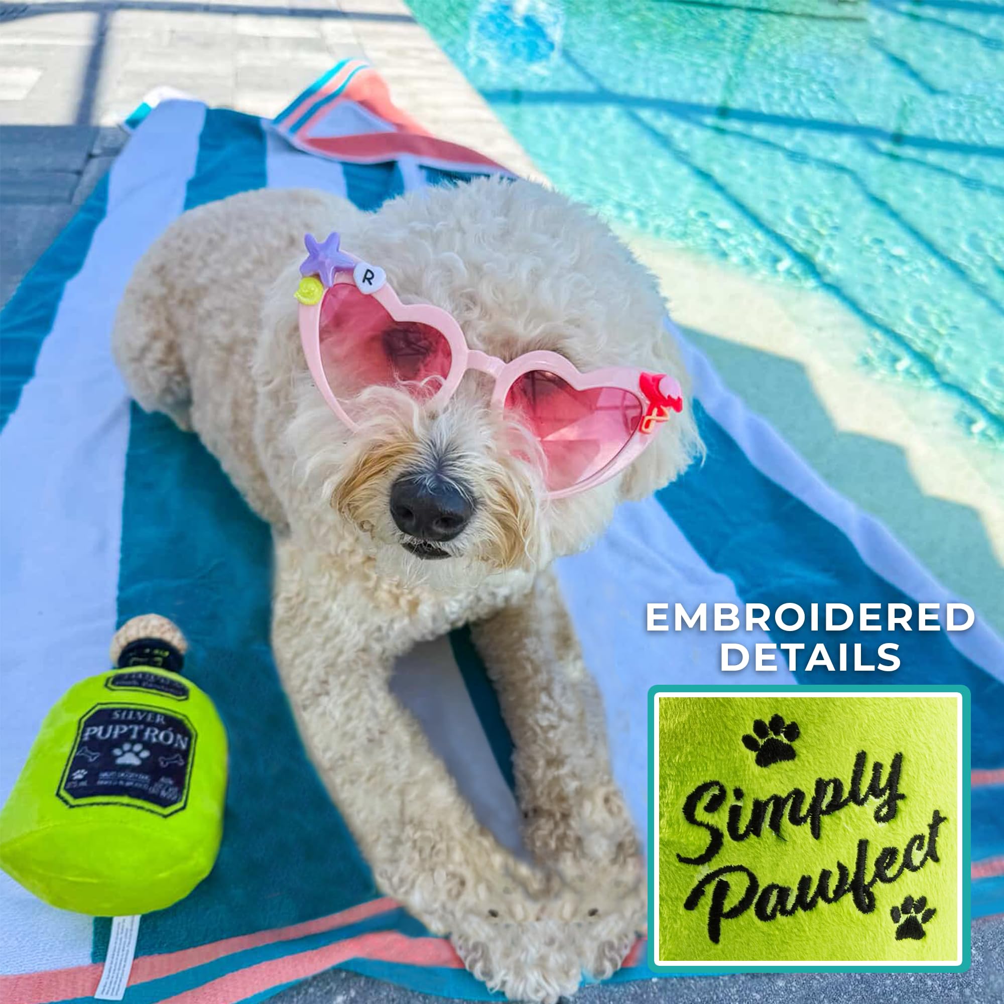 Haute Diggity Dog Puptron Tequila, juguete-perro-tira-y-jala, perfecto para juego activo