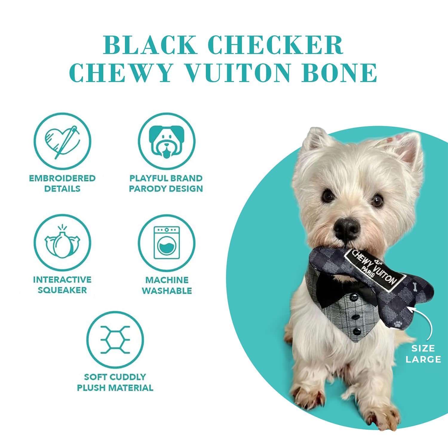 Haute Diggity Dog Sonido interactivo, chirrido que incentiva el juego