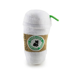 Starbarks Coffee Cup de Haute Diggity Dog, juguete plush con chirrido para estimular juego