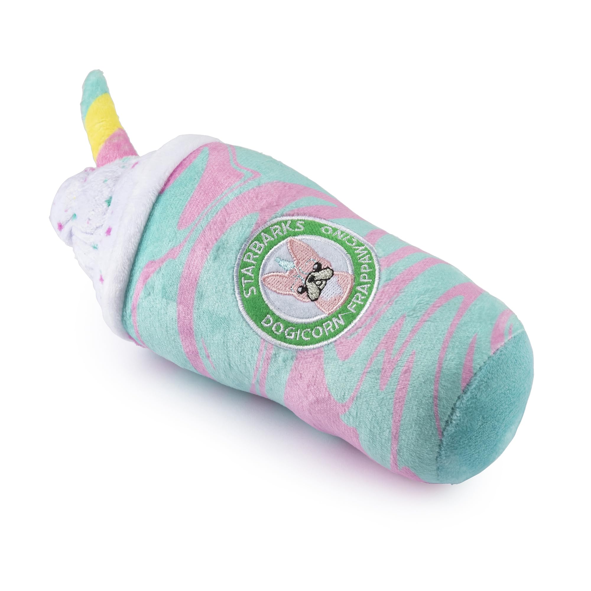 Dogicorn Frapawccino con silbato oculto para estimulación sonora durante juego