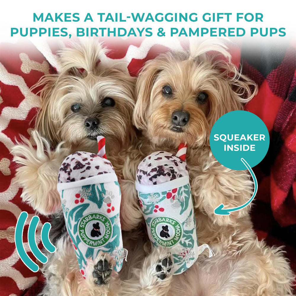 Starbarks Puppermint Mocha: apto para lavar a máquina, limpieza rápida tras juego.