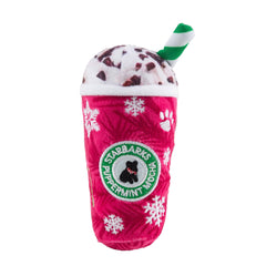 Starbarks Puppermint Mocha, juguete navideño con sonajero para juego interactivo.