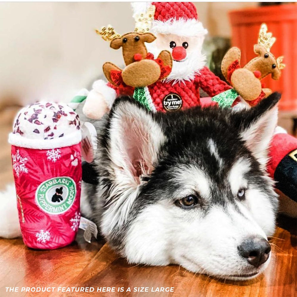 Haute Diggity Dog Starbarks Puppermint Mocha, compatible con lavado a máquina para limpieza rápida.