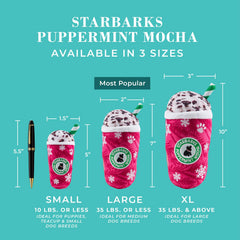 Starbarks Puppermint Mocha, chirrido oculto para juego interactivo y estimulación sensorial.