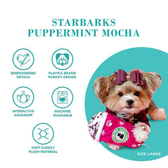 Starbarks Puppermint Mocha, talla XL, con forro de malla duradera.