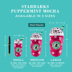 Starbarks Puppermint Mocha, tamaño pequeño ideal para razas pequeñas y medianas.