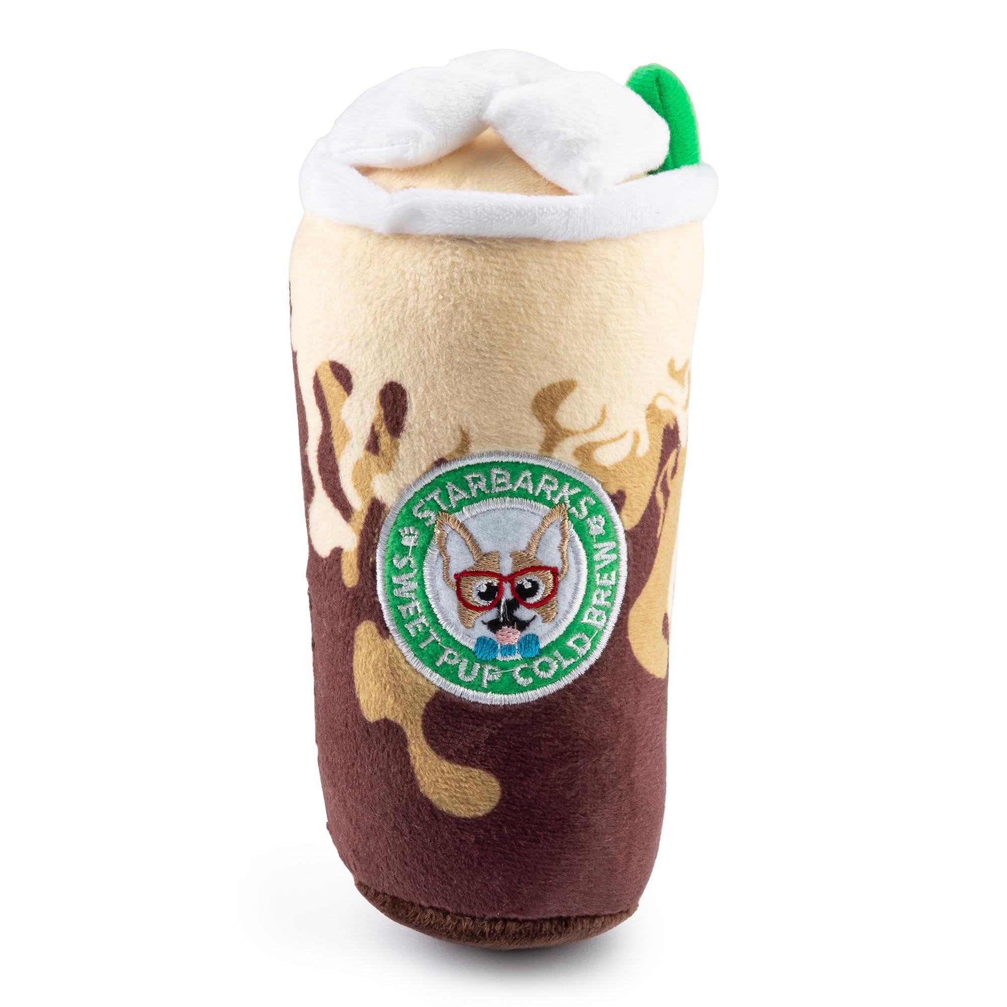 Starbarks Sweet Pup Cold Brew: material suave y duradero para juego prolongado.