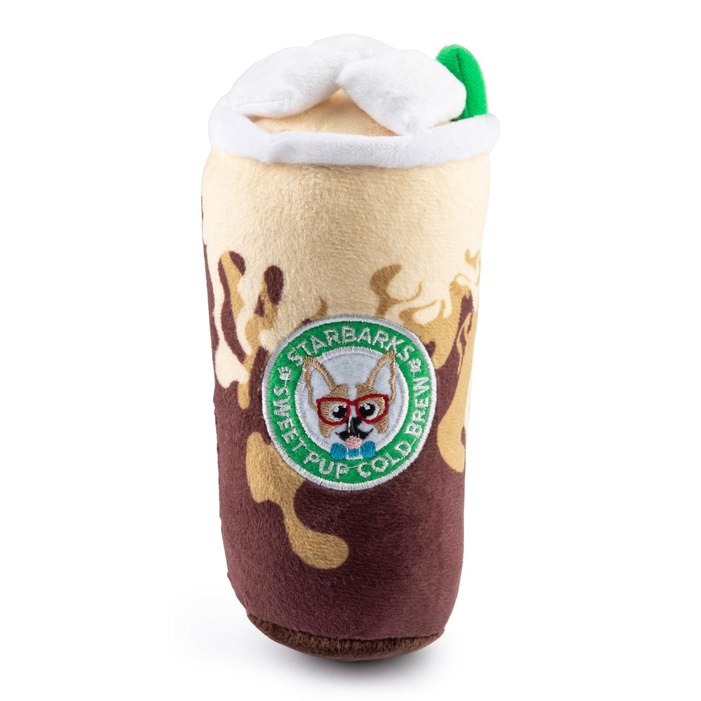 Starbarks Sweet Pup Cold Brew: material suave y duradero para juego prolongado.