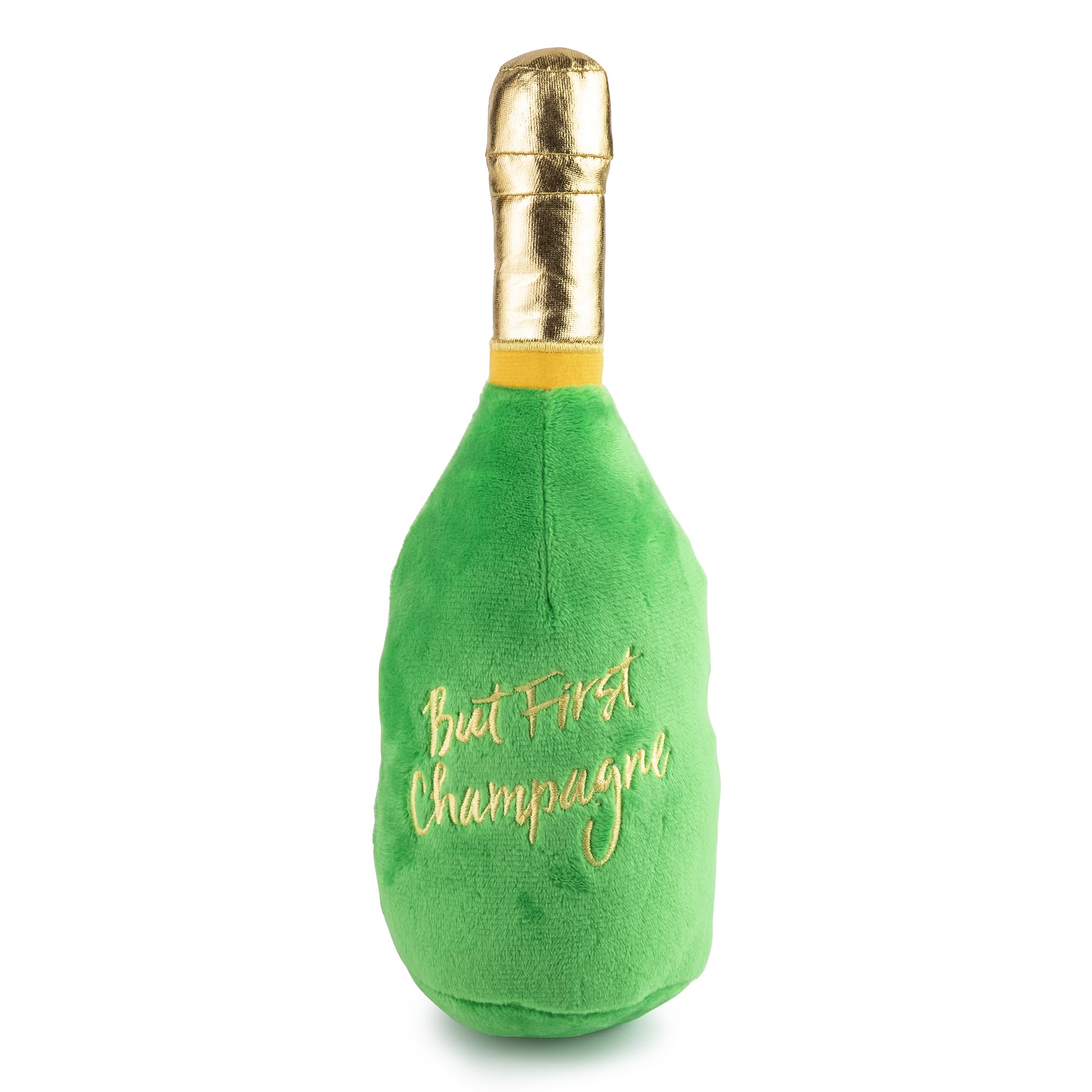 Woof Clicquot Classic con exterior verde suave para mordisqueos seguros.