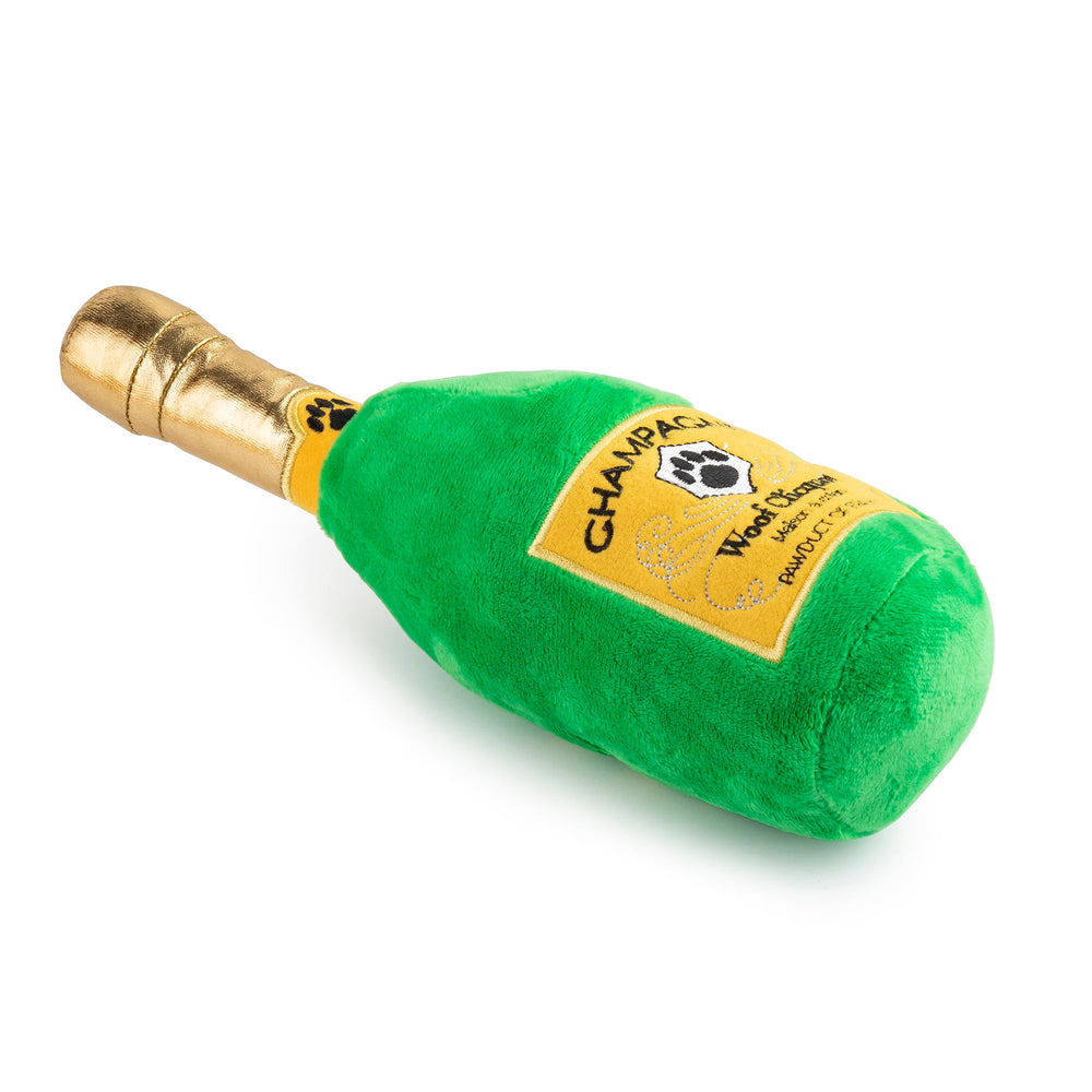 Woof Clicquot Classic ofrece un chirriador integrado para estimulación sensorial.