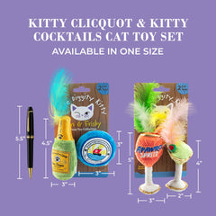 Haute Diggity Kitty Apawrol Spritz: peluche con plumas para juego interactivo