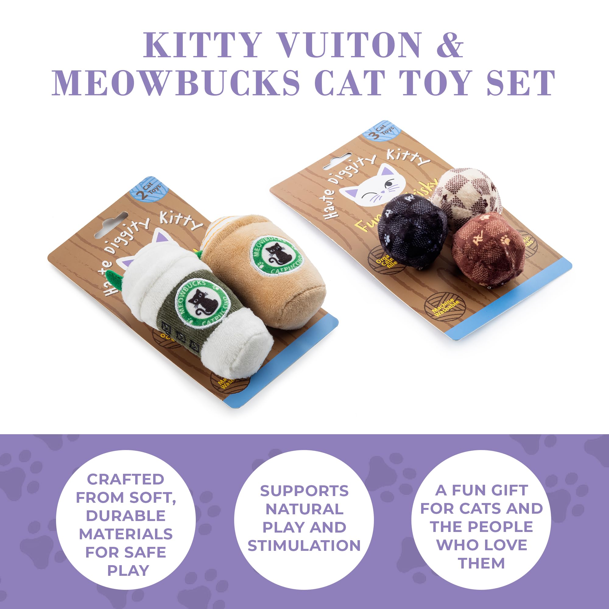 Catnip orgánico Haute Diggity Kitty: aroma natural para estimular el juego