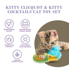 Haute Diggity Kitty Cattini: peluche con plumas para diversión y exploración