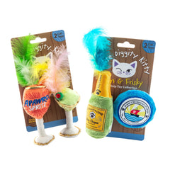 Haute Diggity Kitty Clicquot champagne y caviar: peluche de lujo para juego