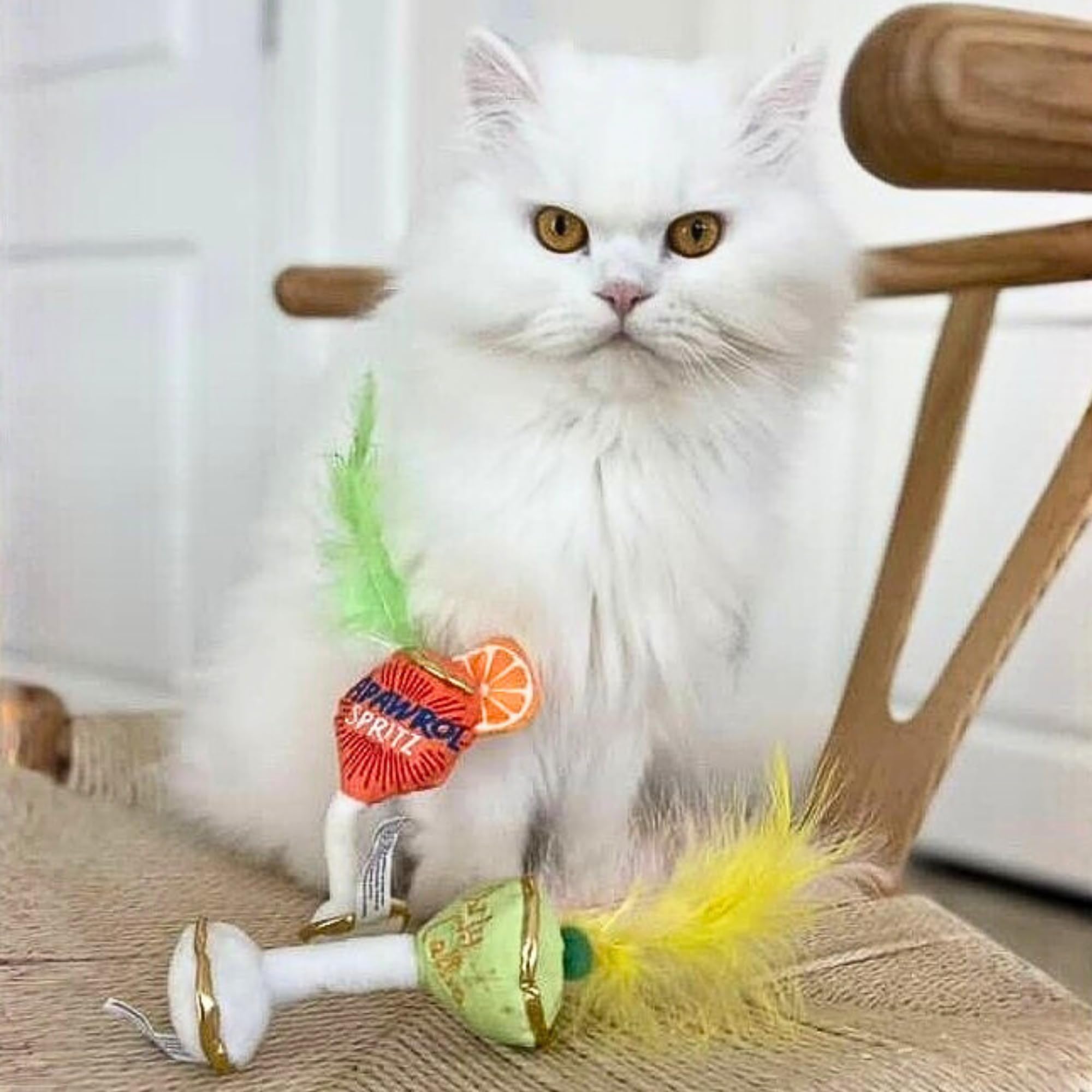 Haute Diggity Kitty Juguetes con sonido crujiente para entretenimiento